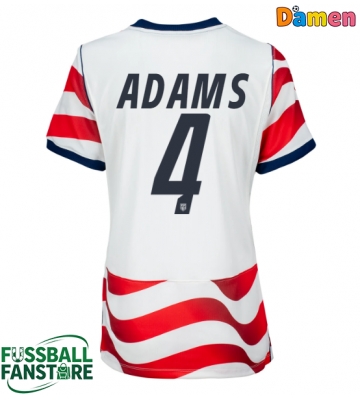 Vereinigte Staaten Tyler Adams #4 Replik Heimtrikot Damen WM 2026 Kurzarm